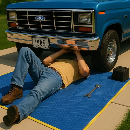 PackRite Moving Blankets 72" x 40" Quilted Heavy Duty Furniture Pads Packing Blankets, 2 Pack