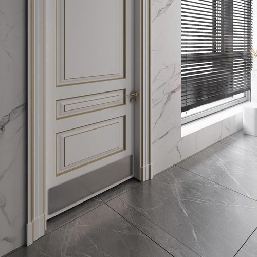 Stainless Steel Door Kick Plate – 10" x 34" | 22-Gauge 430 Steel with #3 Brushed Finish | Includes Mounting Screws | Commercial & Residential Door Protection (10” x 34”)