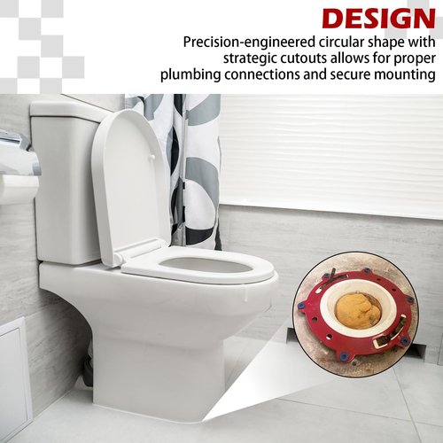 4506993 Toilet Flange Repair Metal Ring Suitable for Pasco 21013 Toilet Seat Damaged Repair Durable Metal Parts