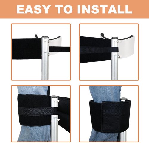 1 Pair Drywall Stilt Straps, Comfort Padded Wide Stilt Straps to Relieve Pressure, Stilt Leg Straps Work with Various Brands of Stilts