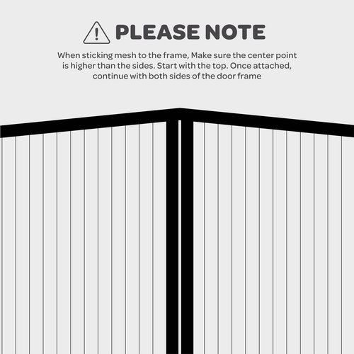 Magnetic Screen Door, Hands-Free Kid/Pet-Friendly Walk Through - Self Magnetic Closure Screen Door Mesh, Stay-Open Option with Buckles - Keeps Bugs Out Lets Breeze in, Fits Door Size (39.4" x 82.7")