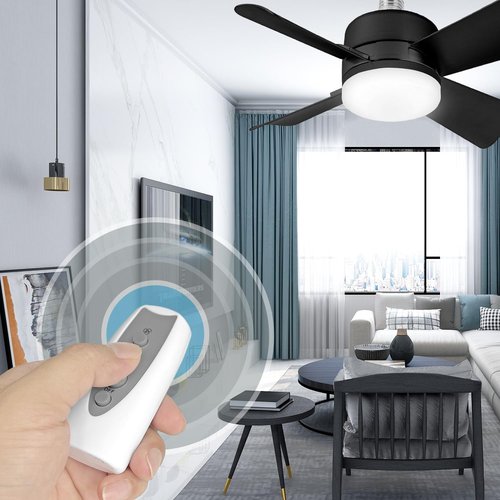 Molgoc Replacement Remote Control for Ceiling Fan,Compatible with Bell+Howell Socket Ceiling Fan Light.