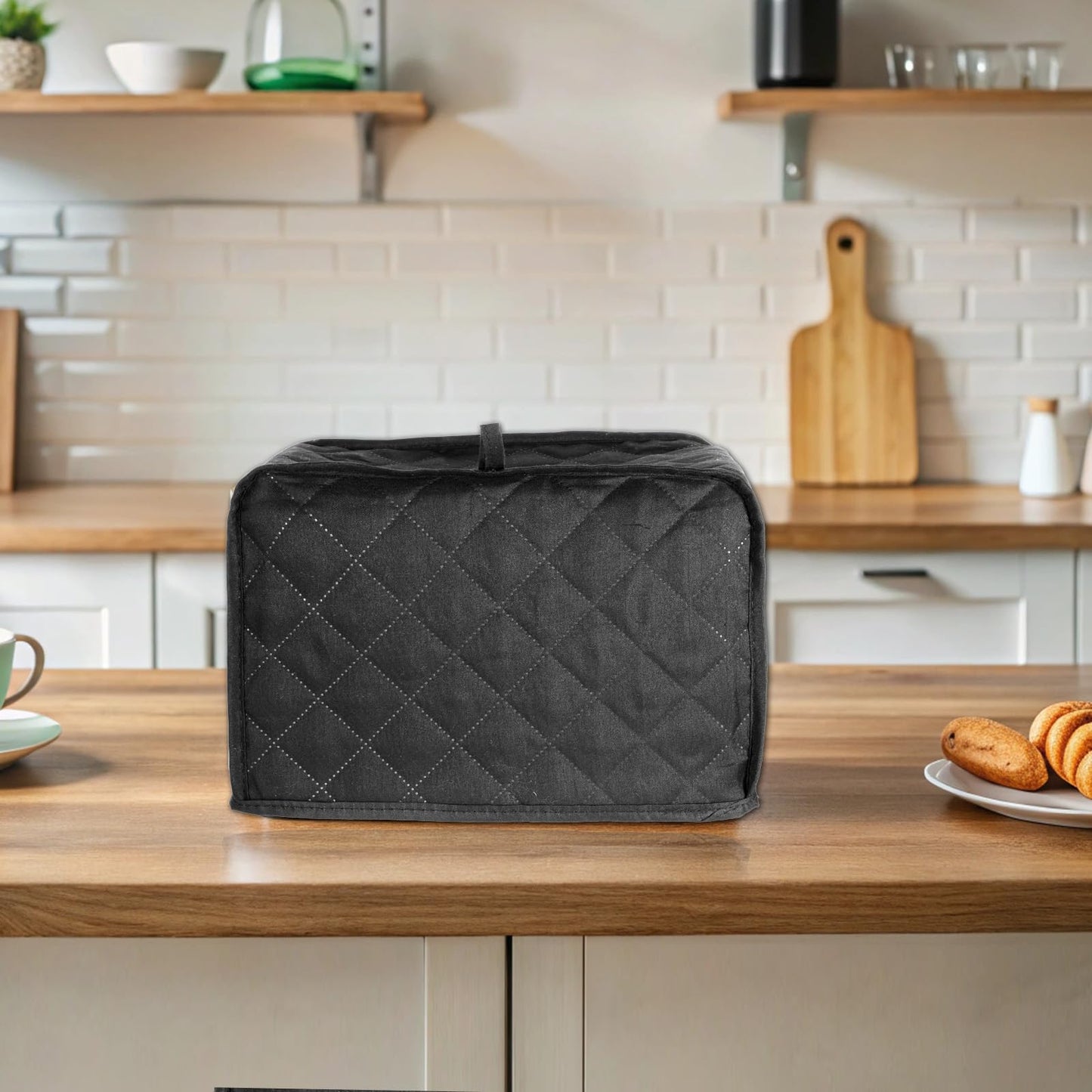 BOHUIZ 2 Slice Bread Machine Cover, Universal Size Toaster Dust-proof Cover For Kitchen Small Appliance Dust and Fingerprint Protection