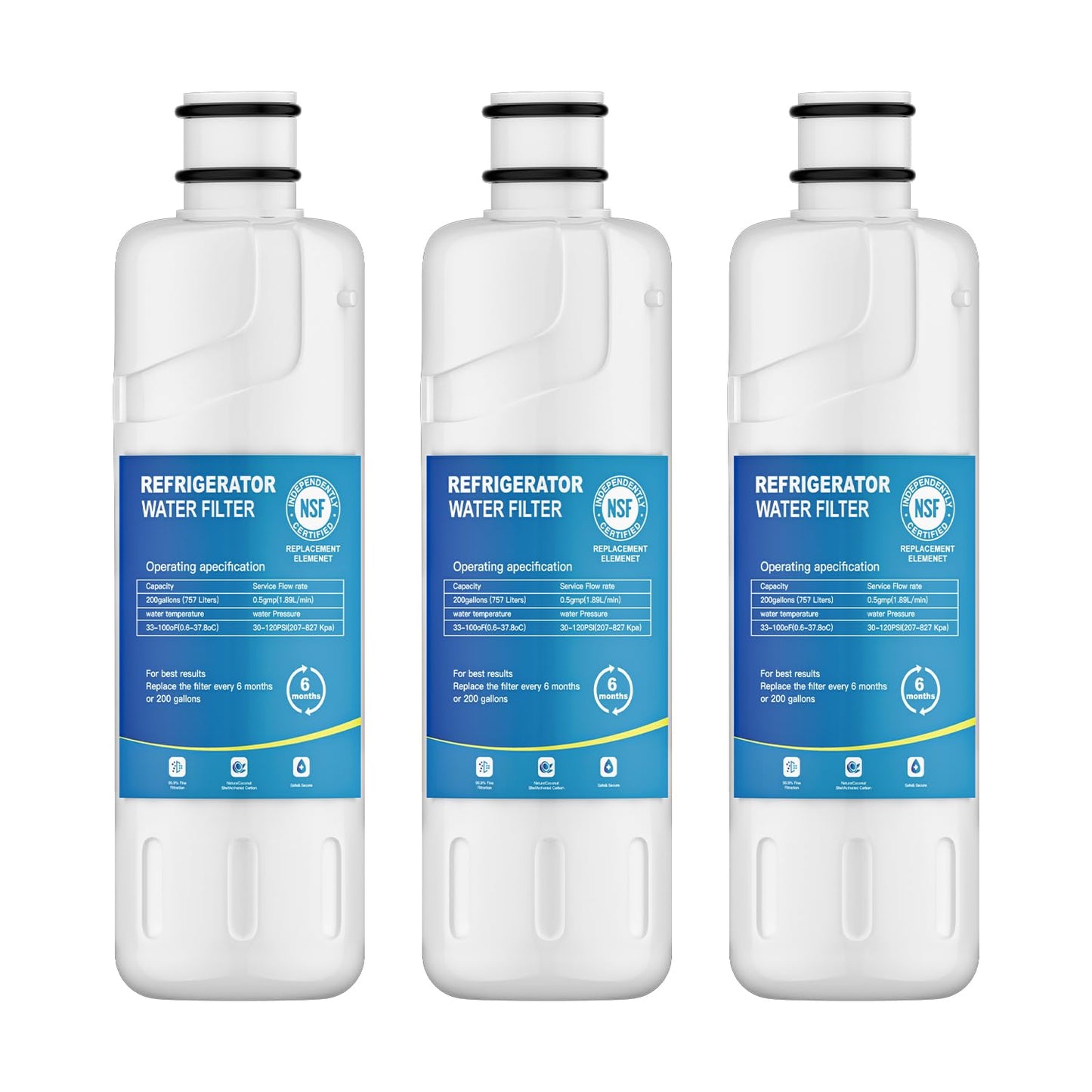 Replacement for Whirlpool EDR2RXD1 W10413645A,Compatible with Kenmore 46-9082,KAD2RXD1, WHR2RXD1, P9KB2L, P9RFKB2L, 46-9903 (3 Pack)
