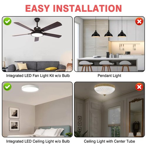 BeVisible N Glow 1 Pack 3.93'' Retrofit Light Kit for Ceiling Flush Ceiling Fan Light Replacement Panel PCB 18W 3000K 6000K 1900LM 120V Flicker-Free CRI90 Dimmable (White 6000K)
