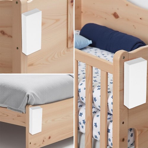 20 PCS Eva Foam Headboard Stoppers for Wall, Anti-Vibration Soundproof Pads for Bed Frame, 10Pcs (15mm Thick)+10Pcs (5mm Thick) Headboard Bumpers, White