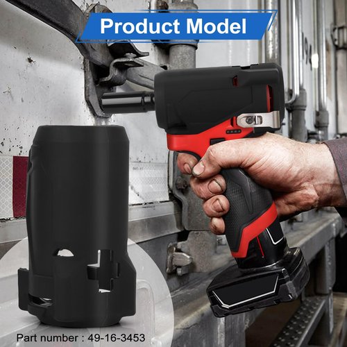 49-16-3453 Impact Protective Boot Fit for 3453-20 Impact Driver Compatible with 1/4 Inch Short Handle Wrench Tool Cover