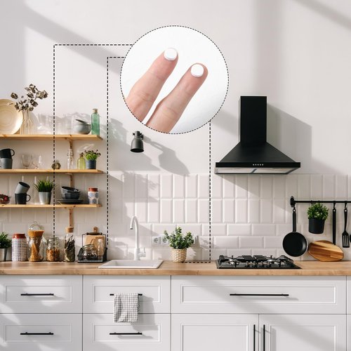 TIESOME 360pcs Furnigear Felt Pads, 0.3 in White Round Furniture Protectors Cabinet Drawer Doors Bumpers Self Adhesive Thick Bumper to Protect Surfaces for Drawers