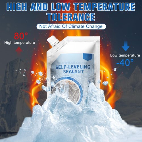 Concrete Caulking Adhesive, Self-Leveling Sealant Crack Repair, Heavy-Duty Concrete Crack Filler for Driveway, Weather Resistant Quick-Drying Sealant for Outdoor (500ml)