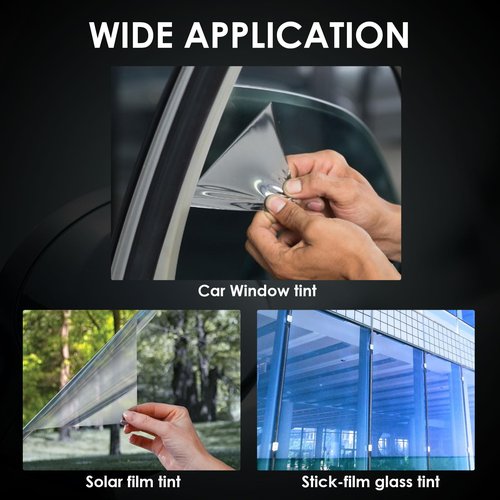 Tint Meter Portable Window Tint Meter Automatic Rotating Screen Window Tint Tester, Automatic Calibration, Measuring VL(Visible Light) UV IR Transmittance and Rejection of Windows, Solar Window Film