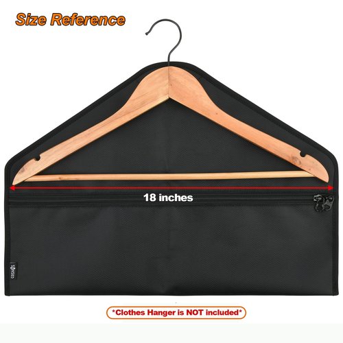 Cosmos Pack of 2 Hanger Diversion Safe Bag | Hidden Pocket Safe | Hanger Secret Hanging Safe Zipper Pouch Bag for Hide Personal Items in Travel, Home and Hotel