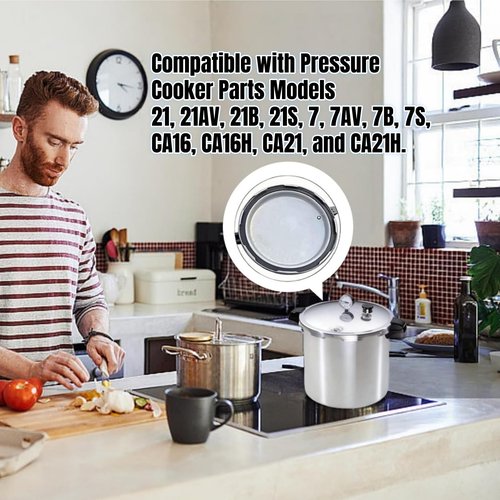 09907 Pressure Canner Sealing Ring 1075 Overpressure Plug (2Pack) Suitable For Presto Pressure Cooker CA16 CA16H And 21