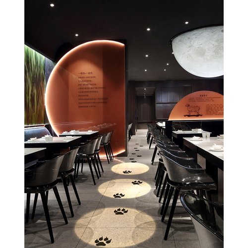 LED Adjustable Aperture Shape Spotlight, Ceiling Desk or Wall Mount Accent Lamp, Surface Mounted Spot Light for Concert Museum Art Gallery Exhibition Directional Art(Black-S-7W,Warm White-3000K)