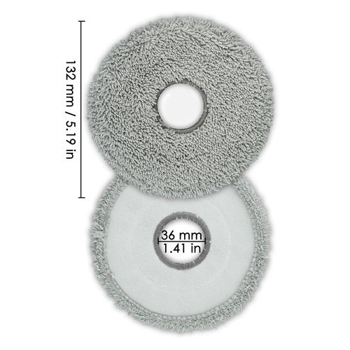 (6 Pack) X50 Ultra Replacement Mop Pads for Dreame X50 Ultra/ X40 Ultra/ X30 Ultra/ L10s Ultra L10s Pro Gen 2 L10s Pro Ultra L10s Plus L40 Ultra Mova P50 Ultra P50 Pro Ultra P10 Pro Ultra Robot Vacuum