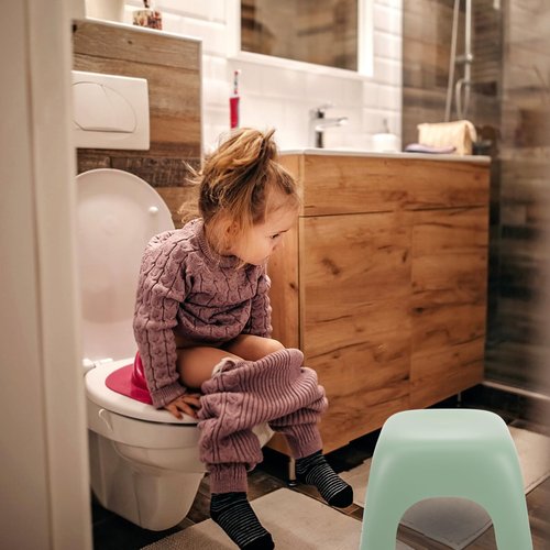 Yardenfun Non Slip Step Stool Heavy Duty Plastic Foot Stool for Bathroom Outdoors Stackable Design for Reach Sinks Change Shoes and Rest