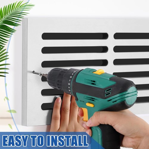 Leinuosen 2 Pcs 16 x 8 Inch Return Air Grille HVAC Vent Cover for Sidewall and Ceiling Bathroom Kitchen Home Improvement
