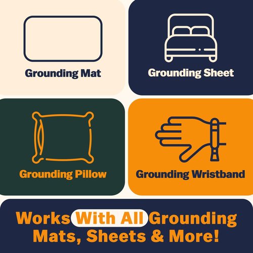 GAYA Grounding Tester for Earthing – Instant Result, Easy to Use Conductivity Tester for Grounding Mats, Sheets & Wristbands – Portable & Reliable Ground Test for Earthing Devices – Battery Included