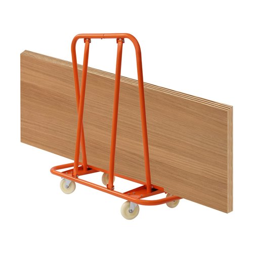 REHOUPTU Steel Drywall Cart Dolly, 780Lbs Load Capacity Panel Truck, Heavy Duty Drywall Sheet Cart with Four Swivel Casters for Handling Wall Panels, Wood Board, Orange (780lbs)