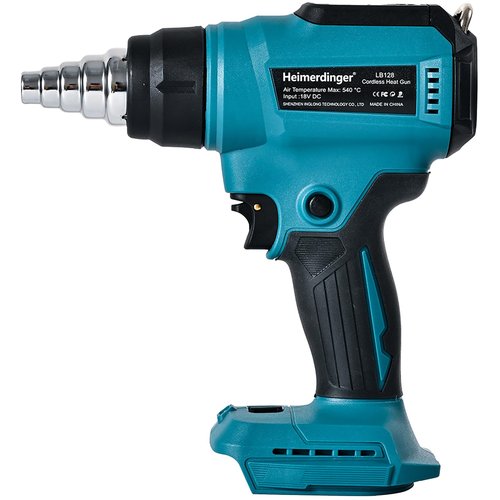 Cordless Heat Gun Compatible with Makita 18V Battery, Max 1202°F Heavy Duty Hot Air Gun with Overload Protection,Fast Heating for Crafting, Shrink Tubing,Vinyl Wrap