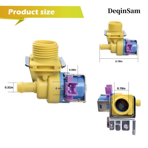 WD15X26078 Water Inlet valve Compatible with GE Dishwasher Assembly Replacement 4959029 AP6986683 PS16217027 EAP16217027,Compatible GDT635HSM4SS GDF510PGM4BB CDT800P2N4S1 GDP645SYN3FS GDP665SYN2FS