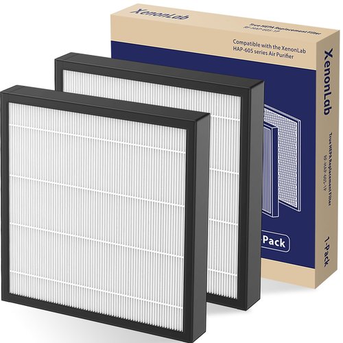 Air Purifier Replacement Filter for XenonLab HAP605 Air Purifier,2 Pack, White