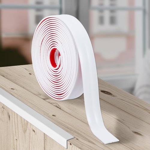JSIWOTH 10Ft Peel and Stick Molding Trim, Flexible 0.79in Self-Adhesive Wall Trim, Inside & Outside Corner Protector, Baseboard Edge Guard for Walls, Windows, Tables, DIY Home Decoration