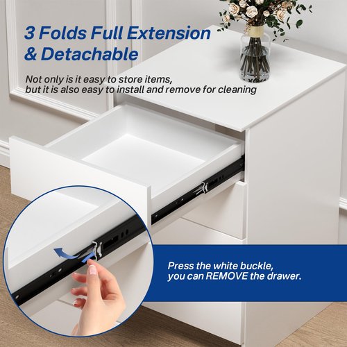 Ubisin Full Extension Ball Bearing Drawer Slides 14 Inch Side Mount Cabinet Rails 1 Pair Tool Box Trash Can Glides Heavy Duty Kitchen Drawer Runners 100LB Capacity