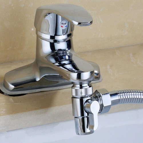Upgrades Split Faucet Adapter With Double Function Two Way Tap Connector 360 Rotation Sprayings For Bathroom & Kitchen Use