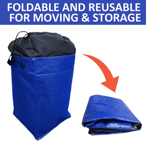 Moving Bags Heavy Duty Extra Large, 66 Gallon Large College Moving Bags with Handles, Waterproof Storage Packing for Home Dorm, Set of 2