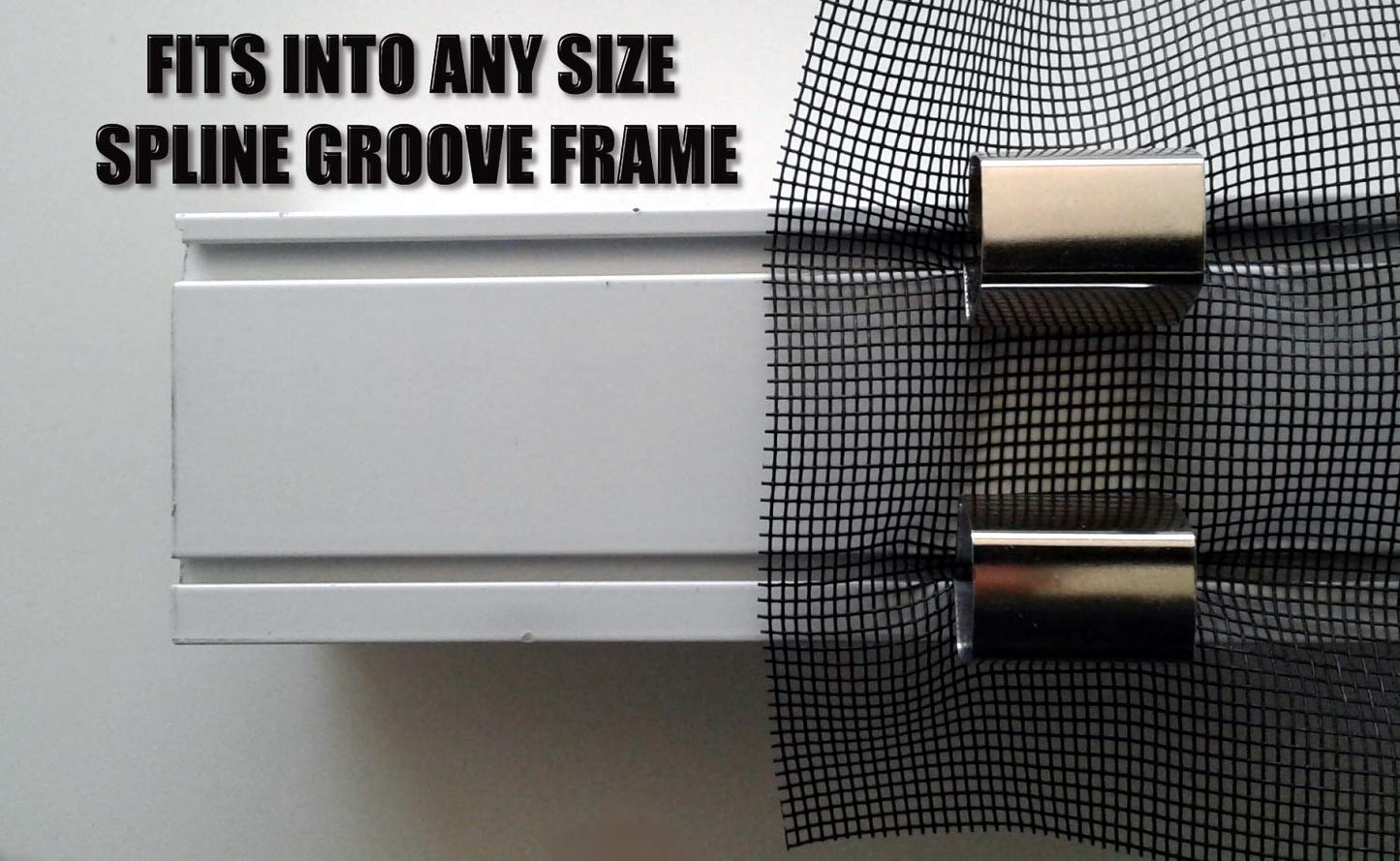 Screen Installer Clips – 20 Pack for Rescreening Patio, Lanai, Door, Window, or Garage Screens- Screen Retainer Clips Help DIY Install (20 Pieces)