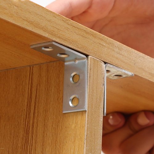 10PCS Right Angle Corner Brackets Furniture Cabinet Iron Joint Fastener Table Chair Corner Connector Hardware Supports Brace 3*3*1.5cm