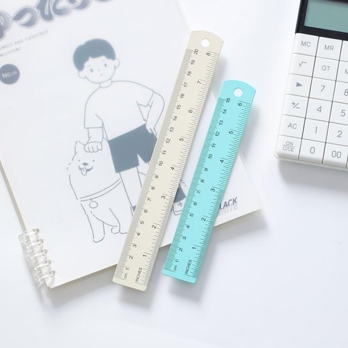 7pcs Stainless Steel Ruler, Centimeter British Metric rulers, Precision Measuring Tool rulers, Drawing rulers, Centimeter Millimeter inch Conversion Table Ruler, Used for Engineering