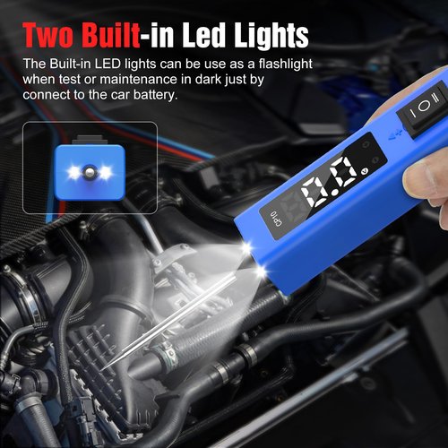 OBDResource Test Light Automotive, Power Circuit Probe Tester, 12V - 24V Car Fuse Tester with Test Light & LCD Display, Automotive Short Circuit Located and Component Activated, Overload Protection