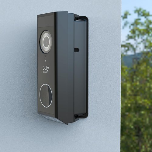 VOMENC Adjustable 0 to 35 Degree Doorbell Angle Mount Compatible with eufy Security Video Doorbell E340 Camera （Black）