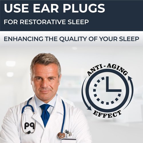 PQ Wax Ear Plugs for Sleeping, Swimming - 15 Soft Noise Cancelling Silicone Gel Wax Earplugs for Sleep and Swimmers, Ear Protection with Sound Blocking Level of 32 Db, (15-Pillows), Color: White