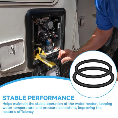 Cutetool Water Inlet Filter Seal O-Rings Kit Compatible with Truma AquaGo Hot Water Heater, Water Filtration System Filter Replacement Part, Durable and Leak-Proof