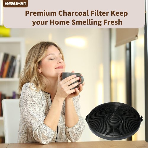 Beaufan 2 Pack CF1-587/597/9597 Charcoal Filters Compatible with Zline Range Hood Models Models 587, 597 and 9597, Compare to Part# CF1-587/597/9597
