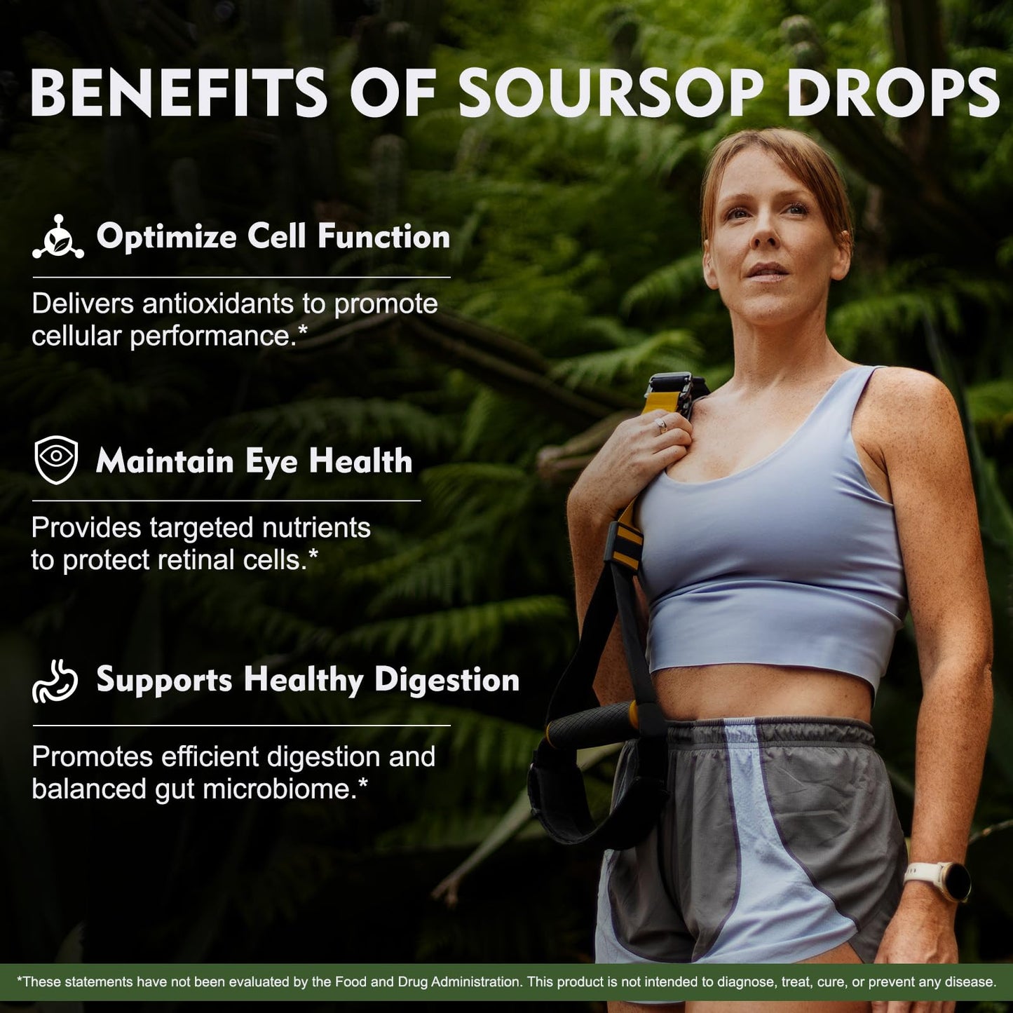 (2 Pack) 8 in 1 Graviola Soursop Leaf Extract Liquid - Soursop Bitters Liquid with Sea Moss, Ashwagandha and Tumeric, for Immune & Liver, Zzz & Antioxidant & Cell Support,1 Fl Oz