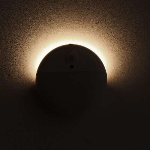 YUNLEX 4 Pack Stair Lights Indoor, Stick on Lights, Motion Sensor Night Light, Dimmable, Portable Battery Night Light for Closet, Cabinet, Bathroom, Bedroom, Kids, Warm White
