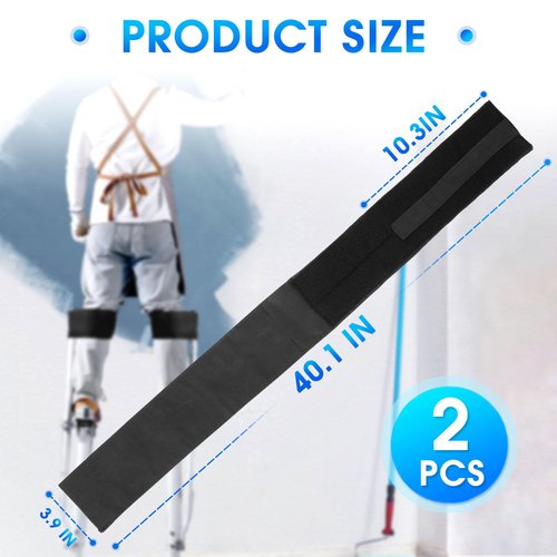 Zylany Drywall Stilt Straps, Padded Foam for Comfortable Wearing and Pressure Relief, Suitable for All Brands of Stilts, 2Pcs
