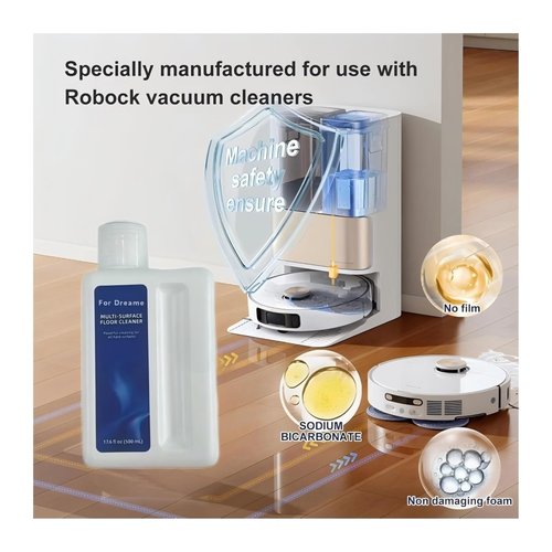 KAFTKO Vacuum Cleaner Floor Cleaning Solution 500 ML Floor Cleaner For Deep Cleaning. Compatible With Dreame X40 Ultra / X30 Ultra / X50 Ultra / L30 Ultra / L40 Ultra / L10 Ultra(2Pcs)