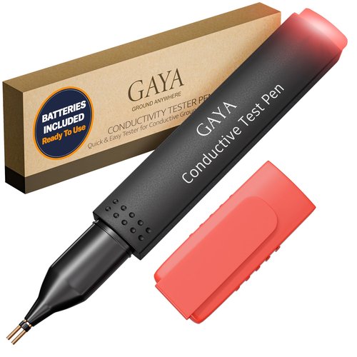 GAYA Grounding Tester for Earthing – Instant Result, Easy to Use Conductivity Tester for Grounding Mats, Sheets & Wristbands – Portable & Reliable Ground Test for Earthing Devices – Battery Included