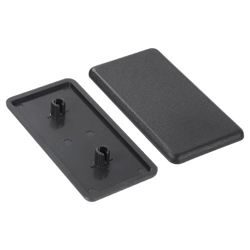 uxcell 10Pcs Extruded End Cap Nylon, 40x80mm T-Slot Aluminum Profile 4080 European Standard End Cap Extrusion Plug for Trolley, Fish Tank Rack, Storage Rack, Black