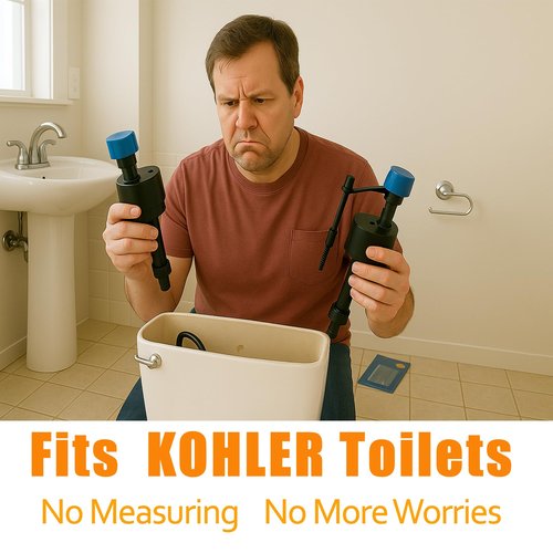 For KOHLER GP1083167/GP1138930 Toilet Fill Valve Replacement -Design For Kohler Toilet Tank Parts, Adjustable Toilet Repair Kit Inside Tank,Easy Installation