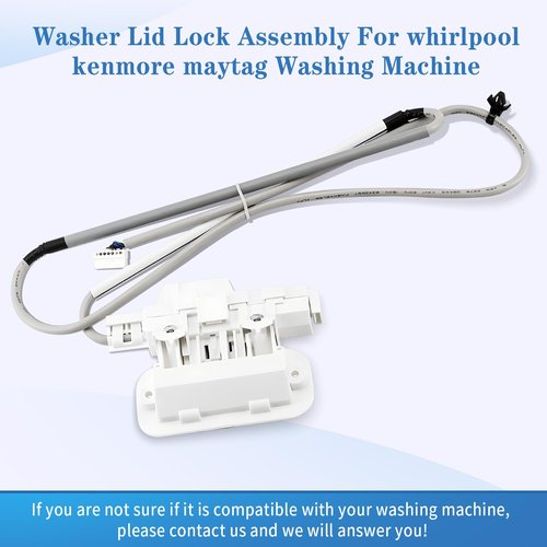 Upgraded WTW7500GW2 WTW7500GC2 WTW8500DC5 Washer Lid Lock, Fit for Kenmore Whirlpool Maytag Washer MVWB855DC3 MVWB765FW4 WTW8500DC0 WTW8500DC1 WTW8500DR0 MVWB765FC3 MVWB835DC3 MVWB835DC4 MVWB855DC4