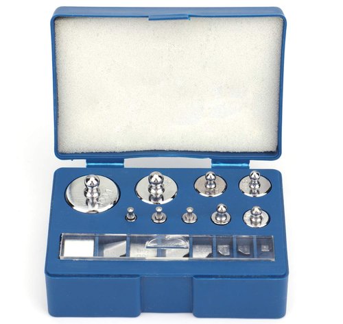 Bekith 17 Pcs Precision Weight 10mg-100g Precision Steel Calibration Weight Kit Set with Tweezers for Digital Balance Scale, Jewellery Scale