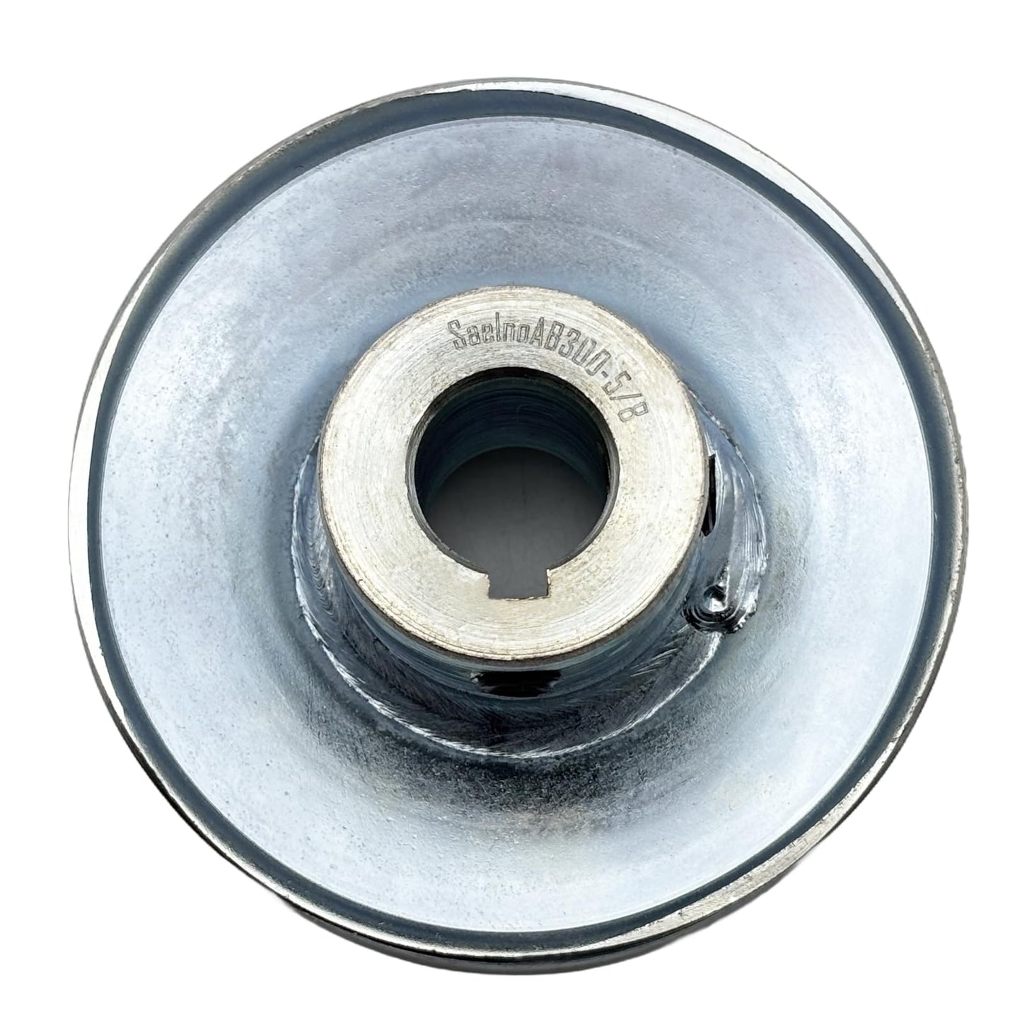 Saelno AB300-5/8 Single Groove Web Sheaves, v Belt Pulley 3" OD 5/8 inch bore,Motor Pulley Carbon Steel for A B 5L 4L V-Belts
