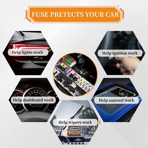 Liamner 120 Pieces Mini Fuse Kit, Car Fuse Assortment Kit, Mini Blade Fuses Automotive for Car, RV, Truck, Marine, Motorcycle, Auto Accessories(2A/3A/5A/7.5A/10A/15A/20A/25A/30A/35A)