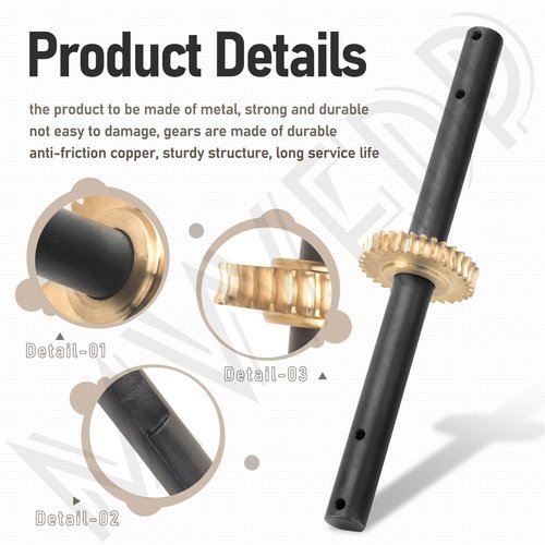 4651 Replacement Tiller Shaft Tine Assembly Compatible with Earthquake, Powermate PCV43, H-onda FG100 Tiller Cultivator