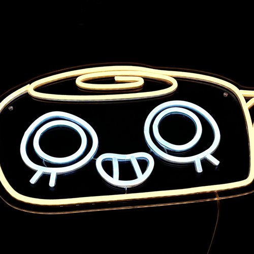 Shelly Neon Sign - Cute Ammonite Shell LED Light, USB Powered Dimmable Decor for Gamers, Paleontology Fans